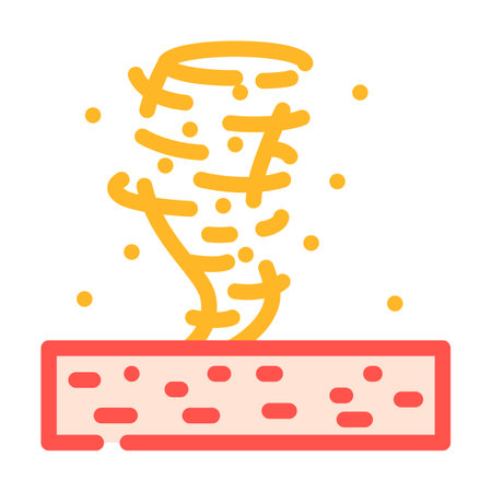 mars dust devils planet color icon vector illustrationのイラスト素材