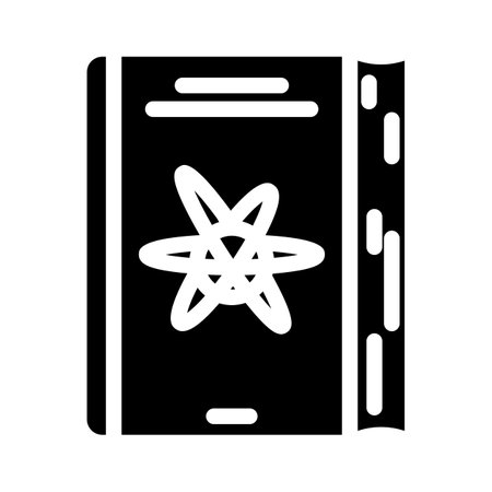 nuclear physics nuclear energy glyph icon vector illustrationのイラスト素材