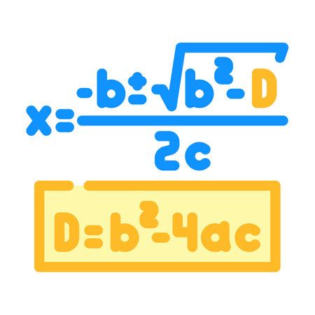 formula math science education color icon vector illustrationのイラスト素材