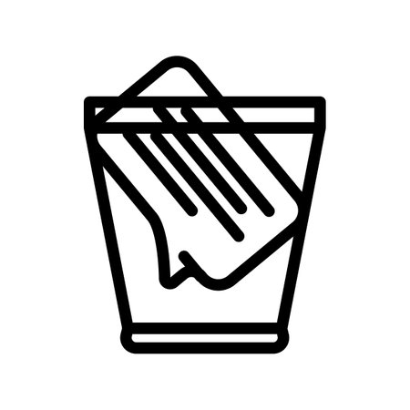 request closed line icon vector illustrationのイラスト素材