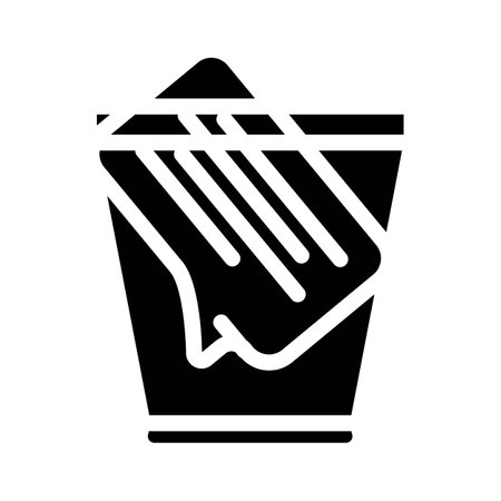 request closed glyph icon vector illustrationのイラスト素材