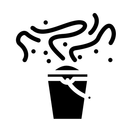 odor smell glyph icon vector illustrationのイラスト素材
