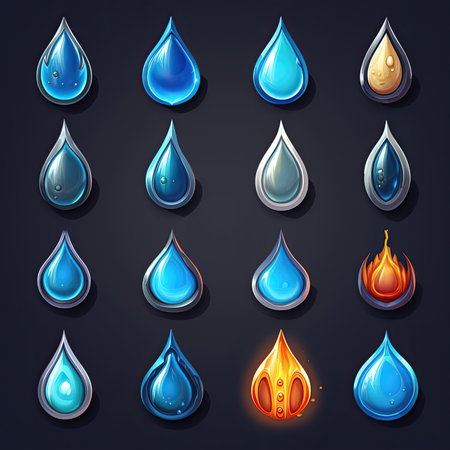 let water drop design ai generated. background rain, fresh aqua, nature splash let water drop design illustrationの素材