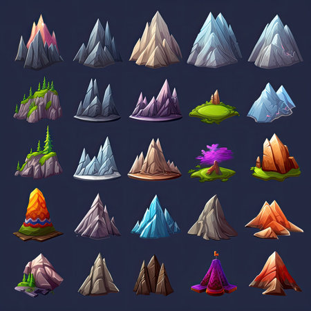 rock peak mountain ai generated. high top, climbing range, sky alpine rock peak mountain illustrationの素材