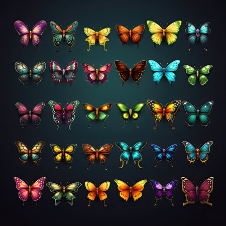 natural butterfly spring ai generated. background animal, beauty colorful, decoration invitation natural butterfly spring illustrationの素材