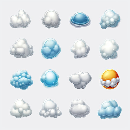 sky cloud white ai generated. background y, air nature, light environment sky cloud white illustrationの素材