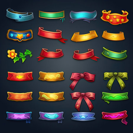 label ribbon banner ai generated. background design, element symbol, template tag label ribbon banner illustrationの素材