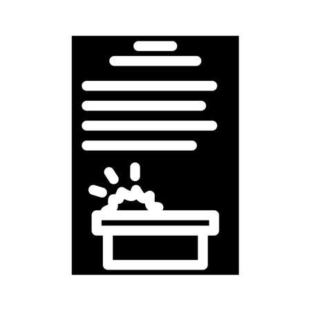 safety procedures tool work glyph icon vector illustrationのイラスト素材