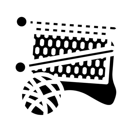 craft knitting wool glyph icon vector illustrationのイラスト素材