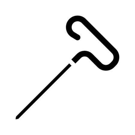 blocking pins knitting wool glyph icon vector illustrationのイラスト素材