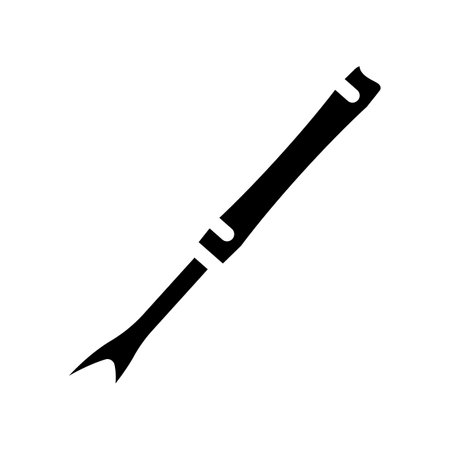 stitch ripper knitting wool glyph icon vector illustrationのイラスト素材