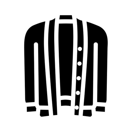 sweater knitting wool glyph icon vector illustrationのイラスト素材