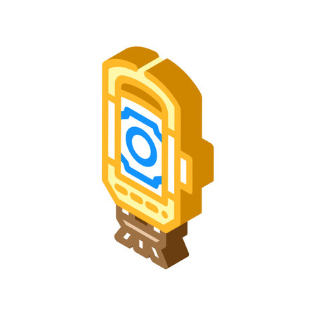 surveyor civil engineer isometric icon vector illustrationのイラスト素材