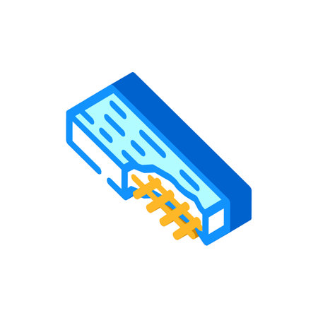 concrete slab civil engineer isometric icon vector illustrationのイラスト素材
