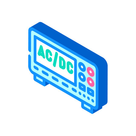 power supply tool work isometric icon vector illustrationのイラスト素材