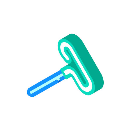 blocking pins knitting wool isometric icon vector illustrationのイラスト素材