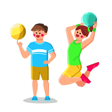 game basketball kid vectorのイラスト素材