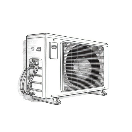 room Air Conditioning ai generated. climate cool, cooler home, heat fan room Air Conditioning illustrationの素材