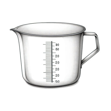 cooking Measuring Cup ai generated. liquid liter, water jug, food outline cooking Measuring Cup illustrationの素材