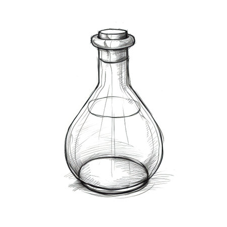 chemistry pharmaceutical flask ai generated. lab science, chemical biotechnology, test research chemistry pharmaceutical flask illustrationの素材