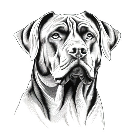 poodle Rottweiler Dog ai generated. dachshund terrier, boxer pomeranian, black beagle poodle Rottweiler Dog illustrationの素材