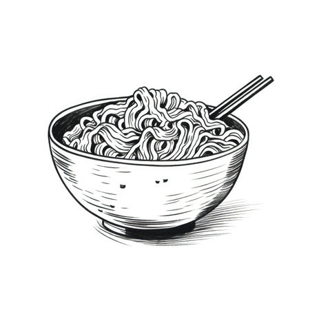 cheese Ramen Noodles ai generated. pasta food, black roman, pizza italy cheese Ramen Noodles illustrationの素材