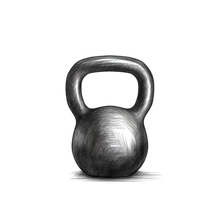 weight kettlebell fitness ai generated. sport fit, woman people, athlete group weight kettlebell fitness illustrationの素材