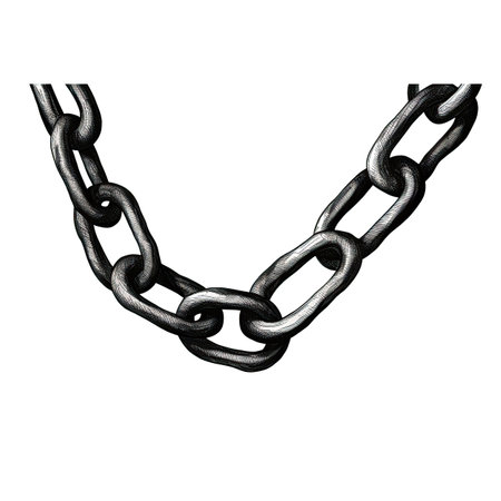 transport chain ai generated. metal steel, import protection, delivery distribution transport chain illustrationの素材