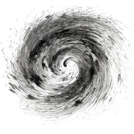 spiral swirling galaxy ai generated. space cosmos, abstract nebula, blue dust spiral swirling galaxy illustrationの素材