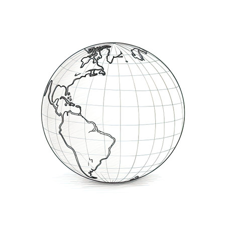 icon globe ai generated. earth map, global continent, travel sphere icon globe illustrationの素材