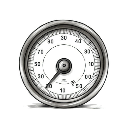 indicator speedometer ai generated. speedometer gauge, speed icon, car score indicator speedometer illustrationの素材