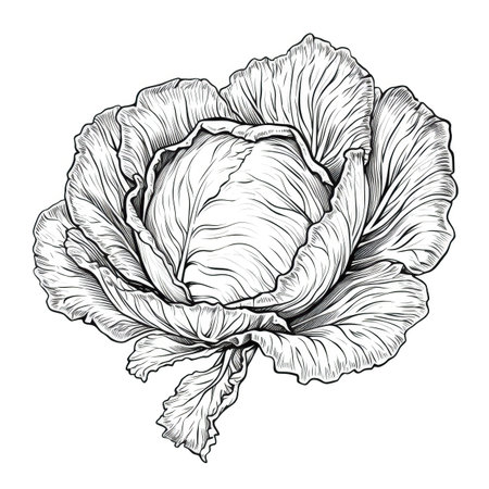 background cabbage ai generated. vegetable green, salad leaf, plant food background cabbage illustrationの素材