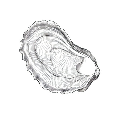 seafood Oyster ai generated. oyster food, shellfish background, shell gourmet seafood Oyster illustrationの素材