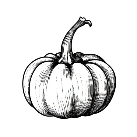 autumn pumpkin ai generated. orange lantern, icon thanksgiving, cute food autumn pumpkin illustrationの素材