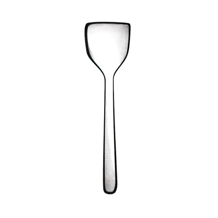 kitchenware Spatula ai generated. cooking kitchen, black icon, silver bbq kitchenware Spatula illustrationの素材