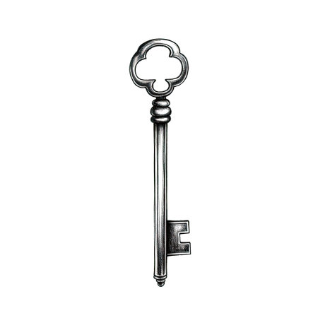 symbol key ai generated. house password, home simple, access safe symbol key illustrationの素材