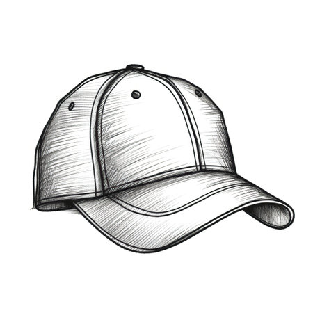 mockup baseball cap ai generated. front template, sport uniform, view visor mockup baseball cap illustrationの素材