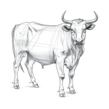 beef breeding cow ai generated. cattle animal, milk agriculture, ranch holstein beef Breeding cow illustrationの素材