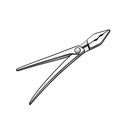 plier tool ai screwdriver generated. wrench spanner, drill building, saw screwdriver work plier tool illustrationの素材