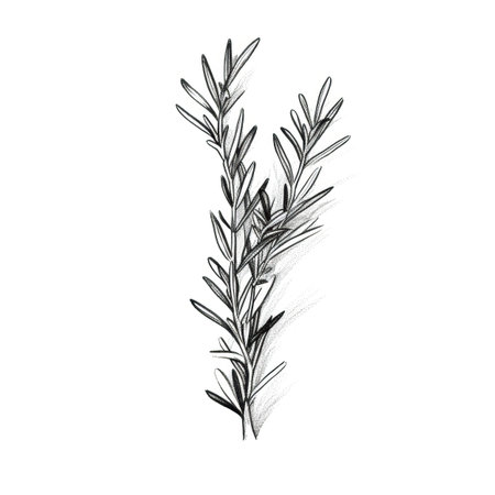 green rosemary ai generated. fresh branch, leaf food, background herb green rosemary illustrationの素材