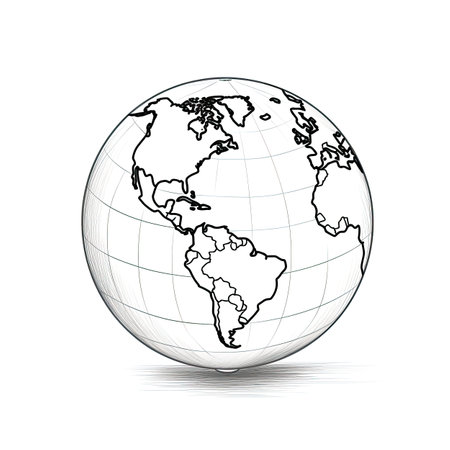 world globe ai generated. icon earth, map global, continent travel world globe illustrationの素材