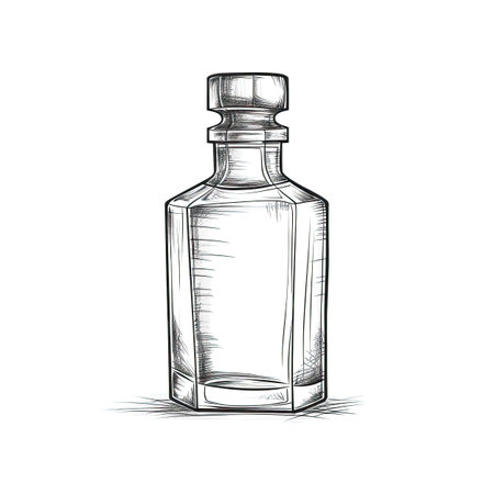 whiskey whiskey bottle ai generated. brandy glass, bourbon icon, drink bar whiskey Whiskey bottle illustrationの素材