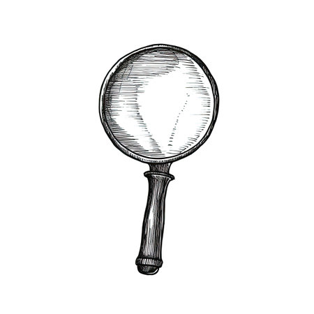 icon magnifying glass ai generated. search zoom, loupe look, research focus icon magnifying glass illustrationの素材