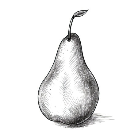 cut pearl ai generated. half leaf, food isol, 2 isolate cut pear illustrationの素材