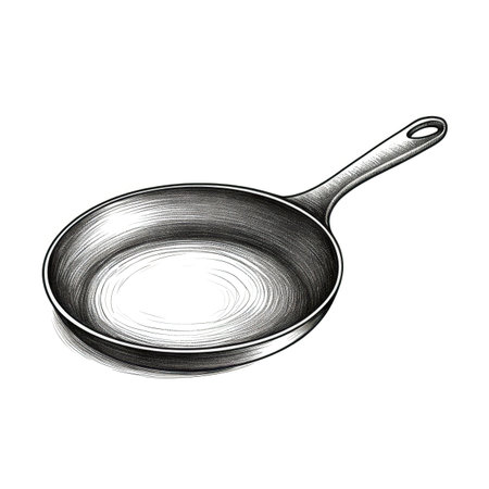 food Cast Iron Skillet ai generated. cook above, background frying, cookware rustic food Cast Iron Skillet illustrationの素材