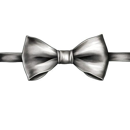 suit Bow Tie ai generated. formal knot, tuxedo cloth, fashion icon suit Bow Tie illustrationの素材
