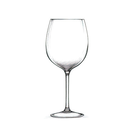 alcohol wine glass ai generated. merlot background, drink bar, icon goblet alcohol wine glass illustrationの素材