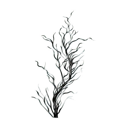 underwater seaweed ai generated. plant ocean, background green, water weed underwater seaweed illustrationの素材