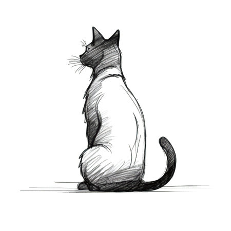 funny cat ai generated. animal together, color canine, studio happy funny cat illustrationの素材