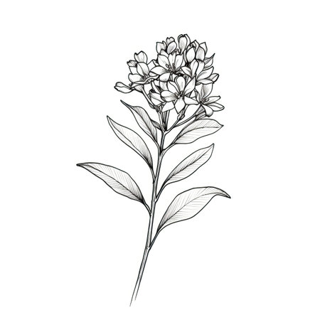 purple Lilac flower ai generated. background floral, bouquet spring, violet watercolor purple Lilac flower illustrationの素材
